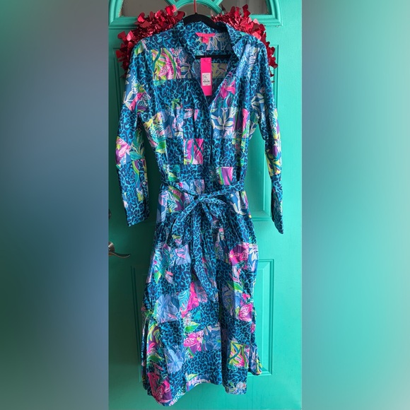 Lilly Pulitzer Dresses & Skirts - NWT Lilly Pulitzer Mira Midi Shirtdress - Lilly’s Party - 16